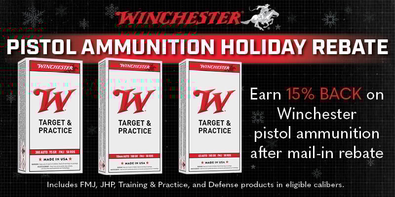 Pistol Ammunition Holiday Rebate